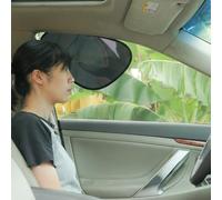 TFY Lot de 2 Pare-Soleil pour fenêtre latérale de Voiture - Film électrostatique Transparent foncé pour la lumière du Soleil à Faible Angle, Protection UV, réduction de la Chaleur, Facile à Installer