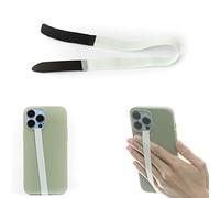 TFY Lot de 2 sangles élastiques pour téléphone portable - Poignée fine - Support antidérapant pour téléphone portable - S'adapte à la plupart des étuis de smartphones - Vert