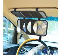 TFY Organiseur de Pare-Soleil de Voiture Triple Couche pour 30 CD/DVD Noir