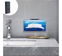 TFY Support de boîte à mouchoirs, Support Mural de Cuisine Compatible avec Les mouchoirs pour Le Visage et Autres boîtes en Papier, également Compatible avec d'autres appareils - Noir