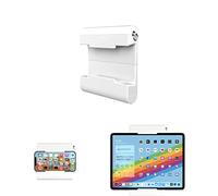 TFY Support mural autocollant universel pour tablettes, liseuses et smartphones, appareils de 4,5 à 12,9 pouces, compatible avec iPad Pro, Air, Mini, Huawei, Galaxy (blanc), TFY-15WALL_