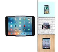 TFY Support mural pour tablette, gris, compatible avec les appareils de 2,7 à 3,9 pouces et 4,2 à 7,4 pouces, compatible avec iPhone 15 Pro Max, iPad Pro 10,5", iPad Mini 6, Samsung S23, Huawei Mate