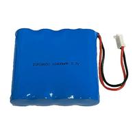 TFZJ Caméras 3,7 V 10 000 mAh 4 cellules Lithium ion 18650 37,0 Wh Batterie de rechange avec connecteurs MTA-100 2 broches 1 pièce