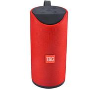 TG113 Colonne portable 10W pour l'extérieur Haut-parleur sans fil Bluetooth USB TF Radio FM Musique Subwoofer stéréo Pour PC MP,(Rouge)