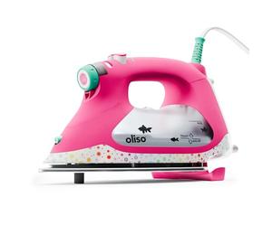 TG1600 Pro Plus Fer intelligent avec levage automatique - pour vêtements, couture, quilting et repassage artisanal | Fer à vapeur avec semelle Diamond Ceramic Flow™, Tula Pink