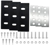 TGBoBiFiveY Kit de modification de turbine à neige 3/8" 3 lames universelles, avec matériel pour machine à 2 étapes, plaques en caoutchouc noir 304