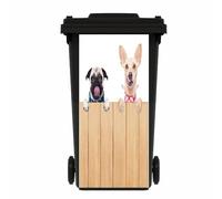 TGBYHU Autocollants pour poubelles en Forme d'animaux, imperméables, respectueux de l'environnement, étiquettes décoratives pour poubelles à roulettes, Utilisation intérieure et