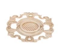 TGDGFKIAS Applique sculptée de Fleur Coeur en Bois chêne
