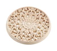 TGDGFKIAS Autocollant de Coeur sculpté Fleur en Bois, Creux Non Peint
