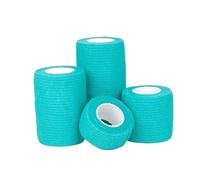 TGDGFKIAS Bande adhésive, Tailles multiples multicolores de bandage élastique auto-adhésif 4,8 m for le soutien(Green,7.5cm X 4.8m)