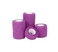 TGDGFKIAS Bande adhésive, Tailles multiples multicolores de bandage élastique auto-adhésif 4,8 m for le soutien(Purple,7.5cm X 4.8m)