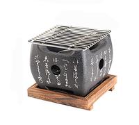 TGDGFKIAS Barbecue à Charbon Multifonctionnel, Barbecue au Charbon de Bois en Alliage d'aluminium, Fourneau intérieur et extérieur, 2 Tailles(14.3cm*15cm)