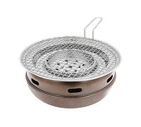 TGDGFKIAS Barbecue à Charbon Multifonctionnel, Barbecue au Charbon de Bois sans fumée avec poignée, galvanisé, Multicolore, for intérieur et extérieur, 2 Styles(A)