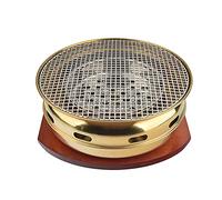 TGDGFKIAS Barbecue à Charbon Multifonctionnel, Barbecue coréen en Acier Inoxydable au Charbon de Bois, 34 x 13 cm, for 6 à 10 Personnes(A)