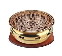 TGDGFKIAS Barbecue à Charbon Multifonctionnel, Barbecue coréen en Acier Inoxydable au Charbon de Bois, 34 x 13 cm, for 6 à 10 Personnes(C)