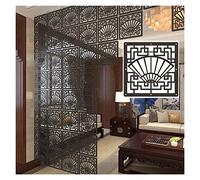 TGDGFKIAS Cloison Suspendue, Paravent Suspendu en Bois et Plastique Noir 29 x 29 cm(25pcs)