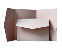 TGDGFKIAS Invité de mariage, Faire-part de mariage personnalisés, vierges et pliés en poche, avec enveloppes, multicolores, lot de 20 à 25 pièces(Roze,25pcs)
