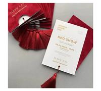 TGDGFKIAS Invité de mariage, Invitations de mariage personnalisées avec enveloppes multicolores 50-150 pièces(Rosso,50 piece)
