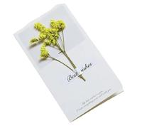TGDGFKIAS Invité de mariage, Lot de 10 cartes d'invitation de mariage pliantes faites à la main avec fleurs séchées, vierges à l'intérieur, multicolores(Color 02)