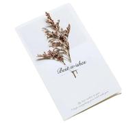 TGDGFKIAS Invité de mariage, Lot de 10 cartes d'invitation de mariage pliantes faites à la main avec fleurs séchées, vierges à l'intérieur, multicolores(Color 14)