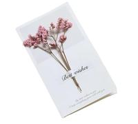 TGDGFKIAS Invité de mariage, Lot de 10 cartes d'invitation de mariage pliantes faites à la main avec fleurs séchées, vierges à l'intérieur, multicolores(Color 13)