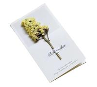 TGDGFKIAS Invité de mariage, Lot de 10 cartes d'invitation de mariage pliantes faites à la main avec fleurs séchées, vierges à l'intérieur, multicolores(Color 06)