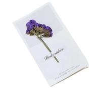 TGDGFKIAS Invité de mariage, Lot de 10 cartes d'invitation de mariage pliantes faites à la main avec fleurs séchées, vierges à l'intérieur, multicolores(Color 09)