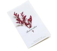 TGDGFKIAS Invité de mariage, Lot de 10 cartes d'invitation de mariage pliantes faites à la main avec fleurs séchées, vierges à l'intérieur, multicolores(Color 03)