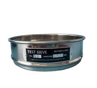 TGDGFKIAS Laboratoire, Tamis de Test et Couvercle en Acier Inoxydable 304, diamètre 20 cm, 500 μm-850 μm(#60/250μm)