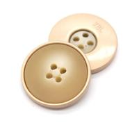 TGDGFKIAS Les Boutons pour Coudre, Lot de 15 Boutons Ronds décoratifs en métal, 4 Trous, Multicolores, Plusieurs Tailles(Beige,20mm 3Pcs)