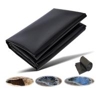 TGDGFKIAS Membrane pour Bassin, Revêtement de Bassin en PEHD Noir, Plusieurs Tailles, résistant et imperméable, for Bassin à Poissons et Jardin Aquatique(9X9m)