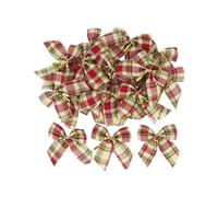 TGDGFKIAS Nappe de Table en Satin pour Les fêtes, Nœuds Multicolores for Sapin de Noël, Lot de 10 ou 20(A09,10pcs)