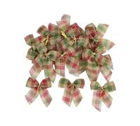 TGDGFKIAS Nappe de Table en Satin pour Les fêtes, Nœuds Multicolores for Sapin de Noël, Lot de 10 ou 20(A04,10pcs)