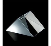 TGDGFKIAS Prisme Triangulaire, Prisme À Angle Droit en Cristal K9 90 Degrés for des Expériences De Réflexion Totale, Plusieurs Tailles, 1 Pièce(25.4X25.4X25.4mm)