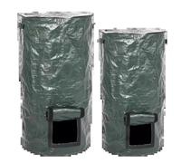 TGDGFKIAS Sacs à déchets de Jardin, Bac de Stockage for Sacs à Feuilles et bac de Collecte d'herbe de Fermentation avec fenêtre de visualisation(80x45cm)