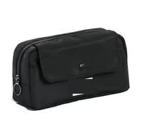 TGDGFKIAS Trousse à crayons de grande capacité, Lot de 2 trousses à crayons Simplicity for étudiants, couleur unie, for l'école(Schwarz)