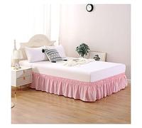 TGETBTTSR Jupe de lit à Volants 140x190 180x200 150x200 200x200 cm Cache-sommiers Robuste et élastique - Style Enveloppant - 30cm de Hauteur (Color : #3, Size : 150x200+30cm)