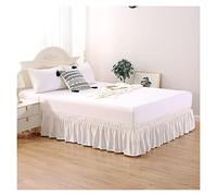 TGETBTTSR Jupe de lit à Volants 140x190 180x200 150x200 200x200 cm Cache-sommiers Robuste et élastique - Style Enveloppant - 30cm de Hauteur (Color : #1, Size : 150x200+30cm)