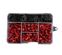 TGFCRUH Boulons de Carénage Motos Compatible avec pour Z650 pour Z750 pour Z800 pour Z1000 Kit Complet Boulons Carénage Moto Vis Écrou Boulons De Borne De Batterie Moto(Red)