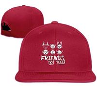 TGFKLP Dier Friends Not Food Vegan Cool Baseball Fitted Cap Red(X-Large)
