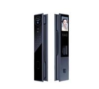 TGHDMD Serrure intelligente à reconnaissance faciale, application Tuya, interphone vidéo visuel, verrouillage par mot de passe, serrure à empreinte digitale for porte d'entrée de la maison