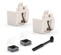 TGHongKy 2pcs Aiguille pour Audio-Technica ATN3600LC Remplacement L'aiguille pour Audio-Technica ATN3600LC Diamant de Rechange SphéRique Pointe D'aiguille en Diamant Tige D'aiguille en Aluminium