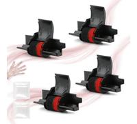 TGHongKy 4 Pack IR-40T Rouleau d’Encre pour Casio IR-40T Ruban Rouleau d'encre Ink Roller pour Canon CP13 ABS Pom Matériau avec 2X Gants réparation