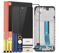 TGHongKy Écran LCD pour Xiaomi Redmi Note 11 2201117ty Écran de Rechange pour Redmi Note 11 Remplacement LCD Tactile avec Film de Protection D'écran et Outils (Noir avec Cadre)