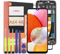 TGHongKy Écran pour Samsung Galaxy A14 4G 2023 Ecran Tactile LCD Remplacement pour Samsung Galaxy A14 4G SM-A145P/A145R 2023 Ecran Complet Assemblé Digitizer avec Outils de Réparation（Noir avec Cadre