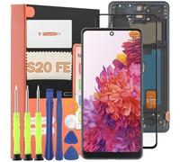 TGHongKy Écran pour Samsung Galaxy S20 FE 4G/5G Ecran Tactile LCD Remplacement pour Samsung S20 FE 5G Ecran Complet Assemblé Digitizer avec Outils de Réparation（Noir avec Cadre