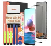 TGHongKy Ecran pour Xiaomi Redmi Note 10 4G Écran LCD pour Xiaomi Redmi Note 10S 4G Écran Remplacement Tactile Digitizer Assembly pour Xiaomi POCO M5S LCD et Film de Protection D'écran et Outils(Noir)