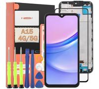 TGHongKy pour Samsung Galaxy A15 4G A155F Ecran Complet Écran Remplacement Tactile Digitizer Assembly pour Samsung Galaxy A15 5G A156B LCD avec Kit De Réparation (Noir avec Cadre)