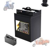 TGHY Batterie Li-ION Rechargeable 72 V 20 Ah 25 Ah 35 Ah 45 Ah 55 Ah 65 Ah 85 Ah avec Chargeur pour Moteur de Tricycle cyclomoteur 100 W-6 100 W,72v20ah