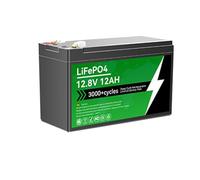 TGHY Batterie LiFePO4 12V 6AH 12AH 18AH 24AH 30AH Batterie de Secours au Lithium 12V Batterie de Remplacement pour Stockage d'énergie de Secours/Batterie de Secours RV/remorque,12v 12ah